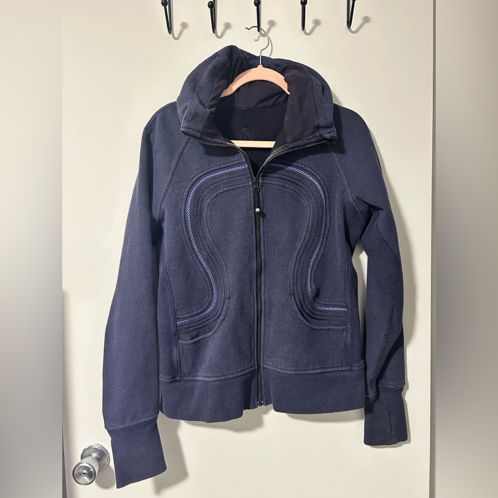 lululemon Navy Blue with purple - limited edition cuddle-up jacket